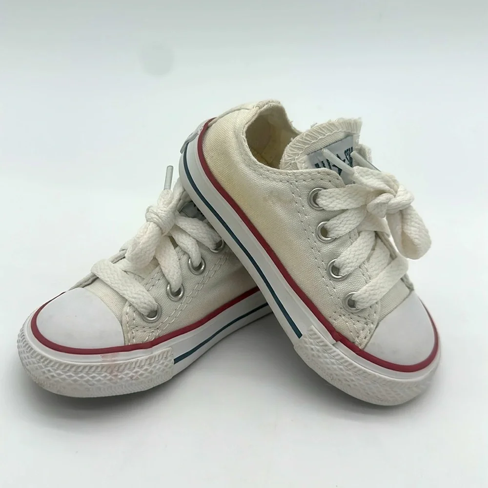 Size 5 Infant Converse CT RAVE OX Chuck Taylor All Star Optical White